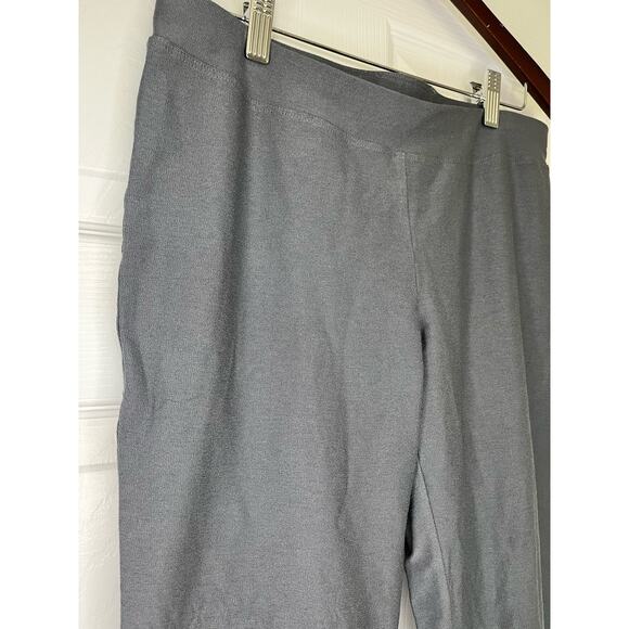 Eileen Fisher Gray‎ Pull On Cropped Viscose Pants- Size 2 Workwear Office Casual - Picture 3 of 6